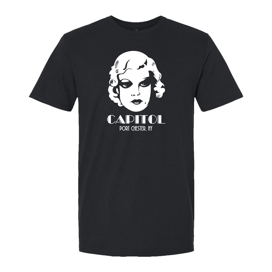 Black Retro Jean Harlow T-Shirt