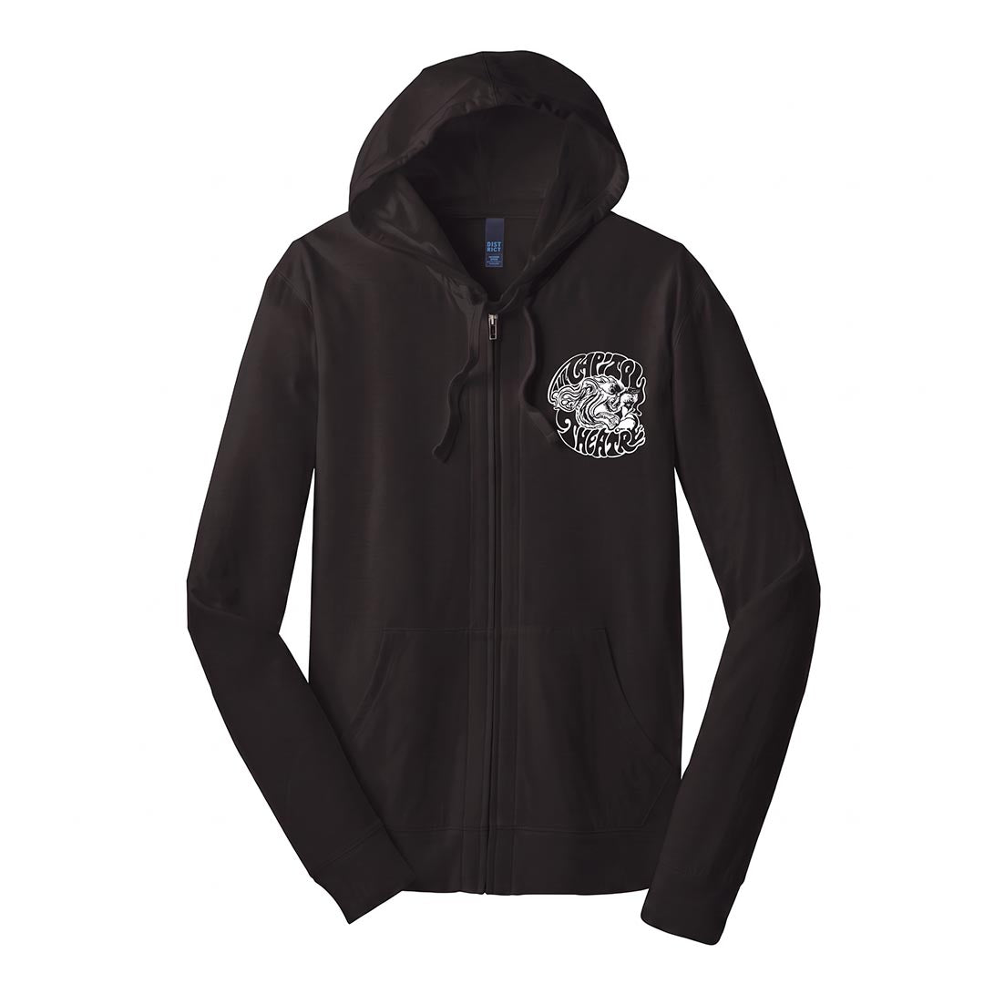 Black Lightweight Cap Squirrel Logo Hoodie
