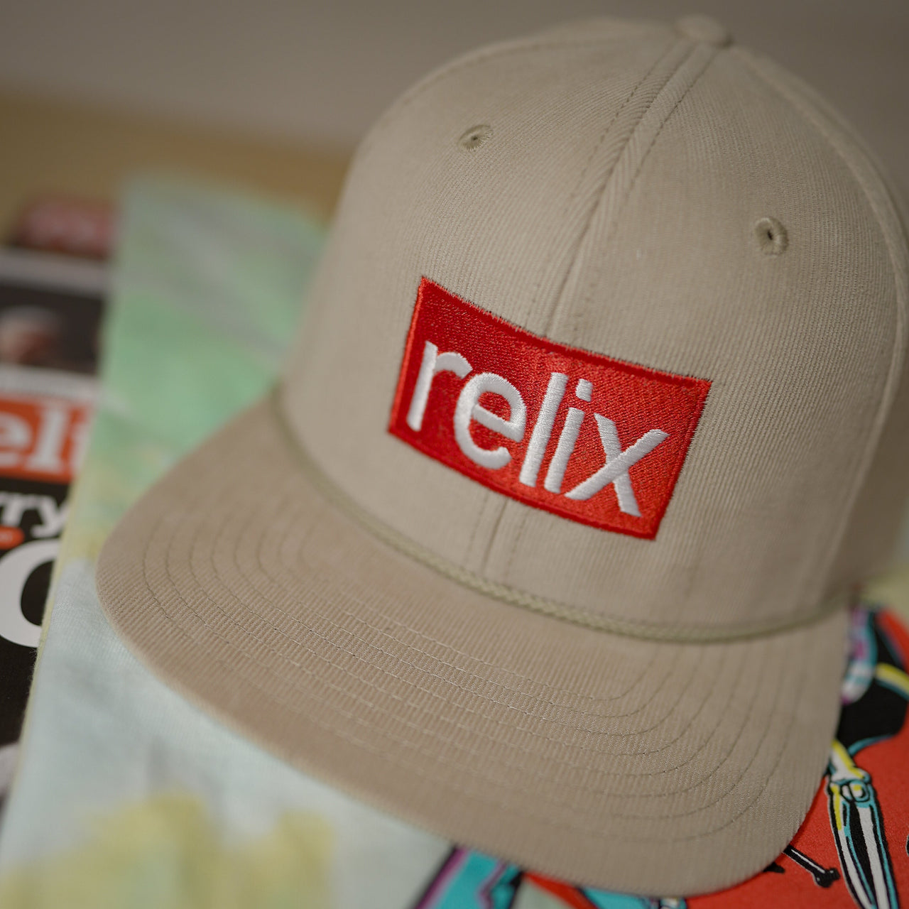Relix Tan Corduroy Hat
