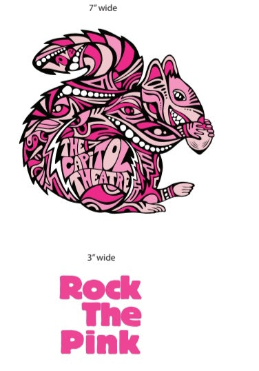 ROCK THE PINK x Danny Steinman x Capitol Theatre Squirrel Tshirt