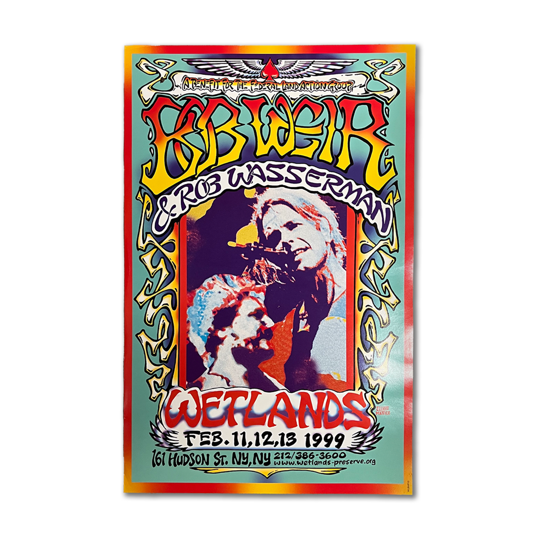 Bob Weir & Rob Wasserman Wetlands Poster