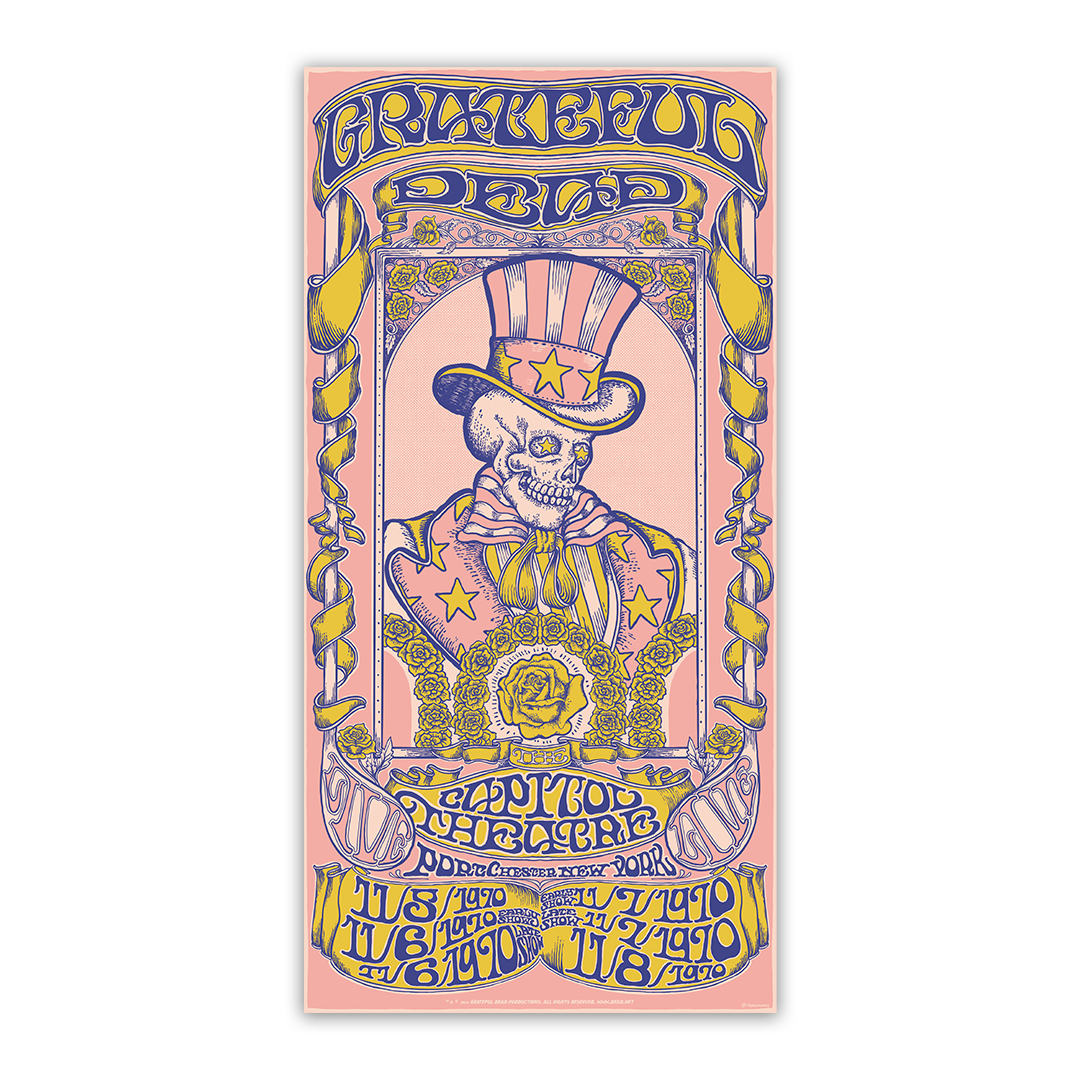 Grateful Dead (November 1970) 6-Show Run V5 Poster by Taylor Rushing