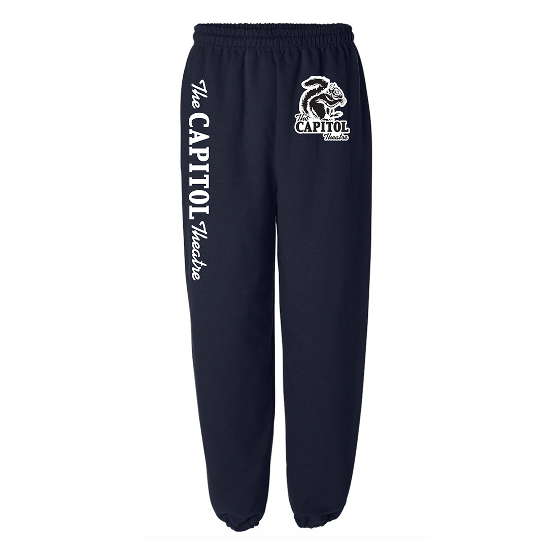 Capitol Theatre Athletic Sweatpants Navy Blue